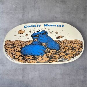 Vintage Sesame Streets‎ Cookie Monster Muppets 17.25" Vinyl Placemat 1976